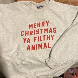 Charlie Southern Merry Christmas Ya Filthy Animal sweatshirt